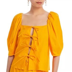 Cult Gaia Aurel Top in Marigold